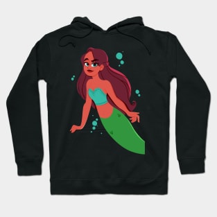 Purple Haired Mermaid Hoodie